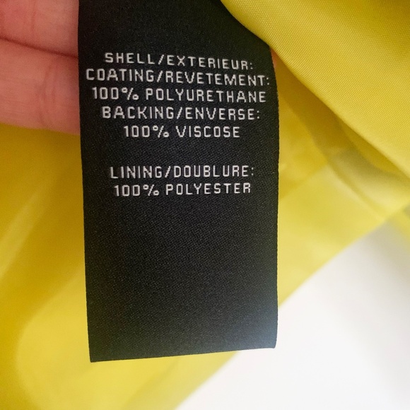 7 For All Mankind Jacket - Faux leather Cropped Biker Coat in Yellow - Size S - Picture 7 of 12